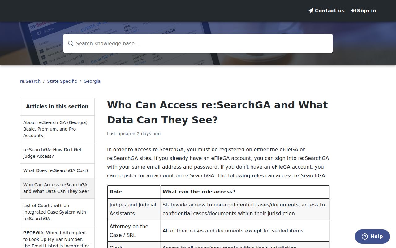 Chattahoochee County criminal docket access roles